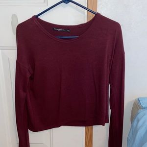 Brandy Melville Top, One-Size, Burgundy